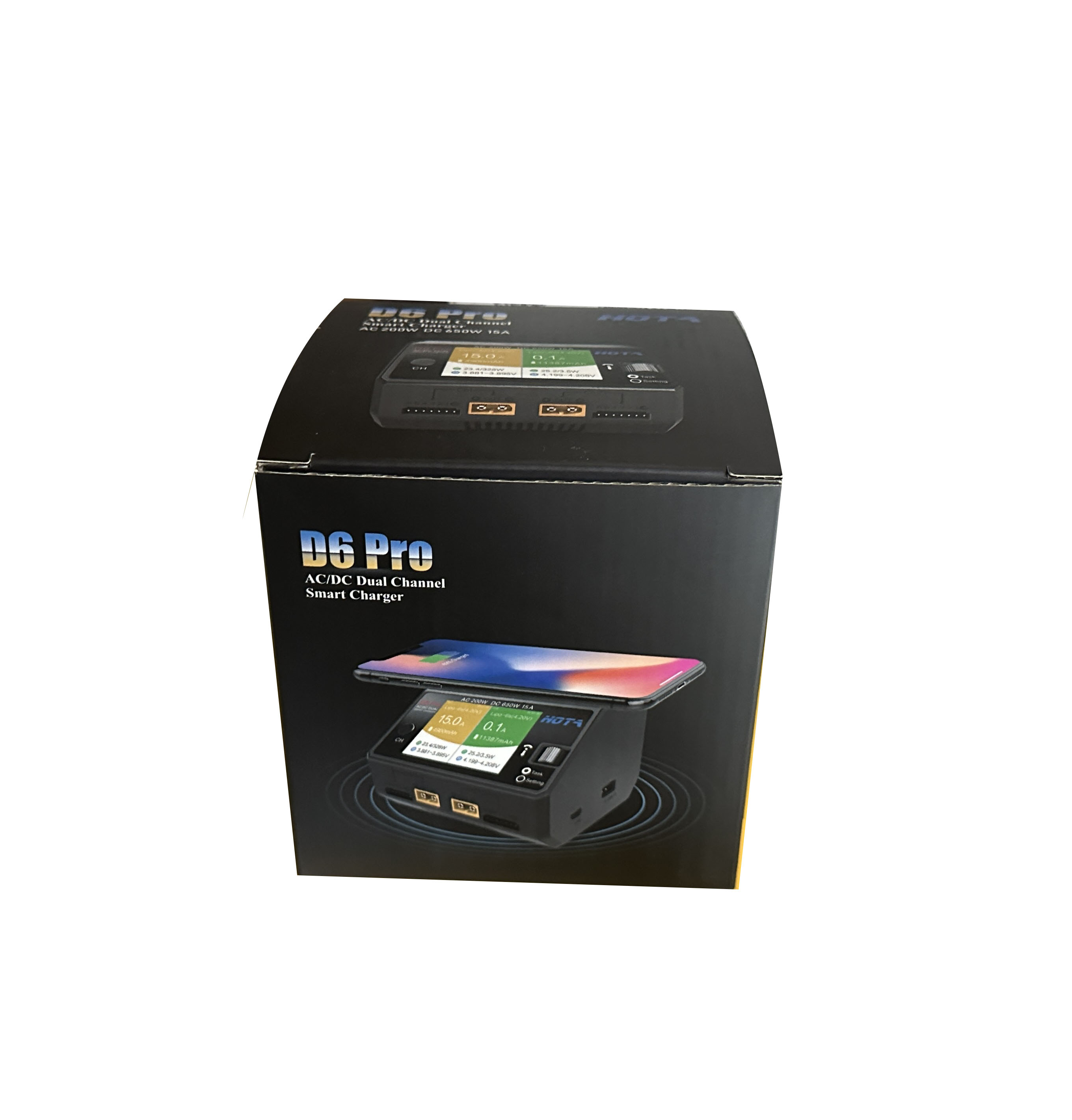 Hota D6 Pro Dual Lipo Charger - HOTA D6 Pro Dual-Channel-Ladegerät AC 200W