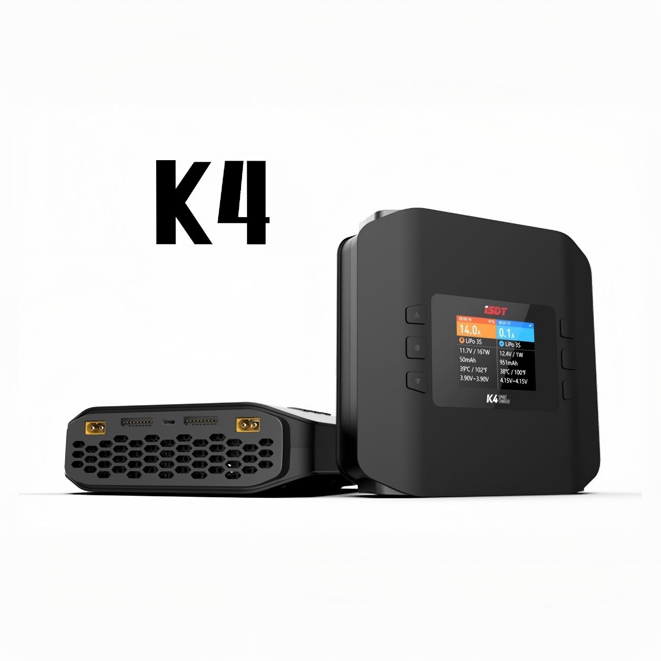 Isdt K4 Dual Lipo Charger - Original ISDT K4 Dual-Channel Smart-Balance-Ladegerät AC
