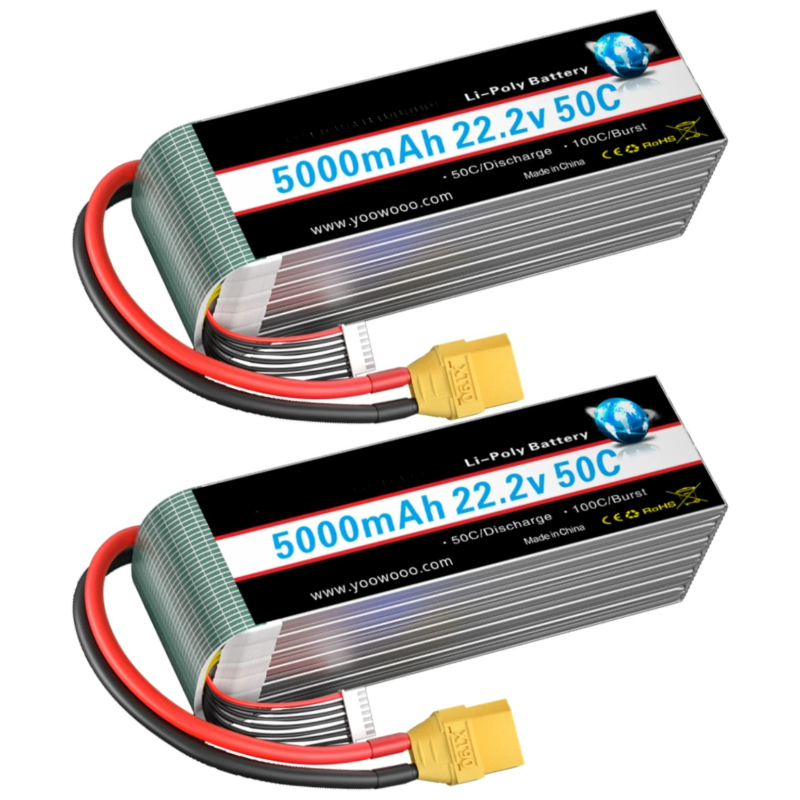 2 Stück für RC-Flugzeug, Hubsc – 6S Lipo Battery 22.2V 5000Mah Bewertung und Preis